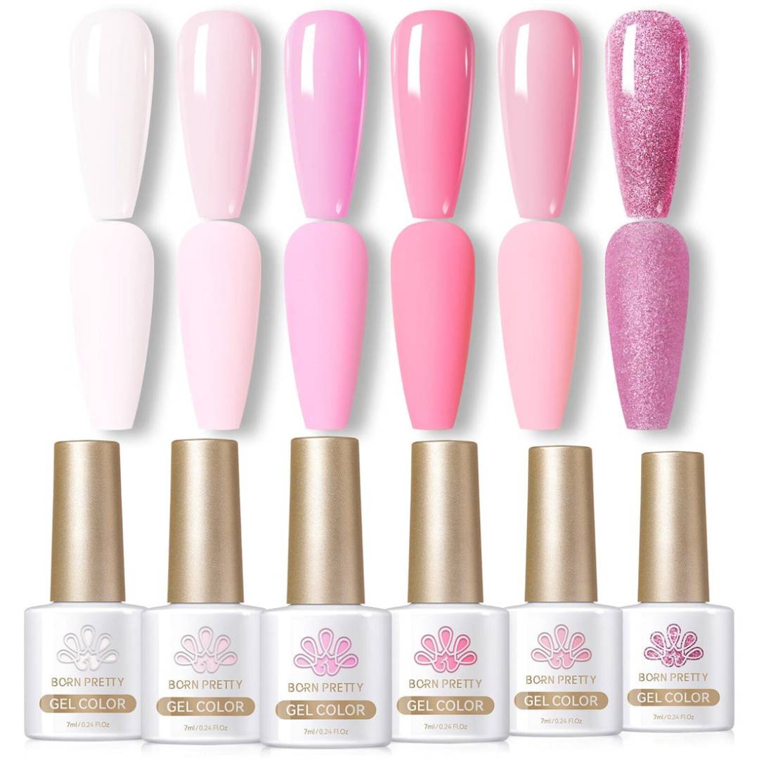 Born Pretty Pink Gel Polish Set 