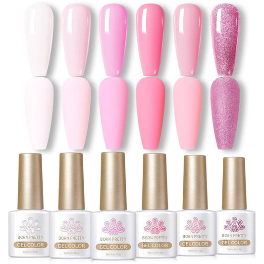 Born Pretty Pink Gel Polish Set 