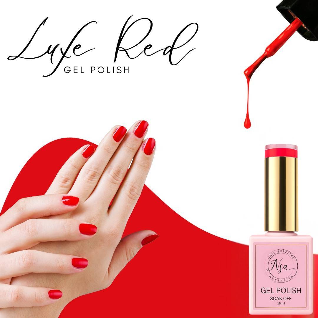 Nail Supplies Australia Red Gel Nail Polish