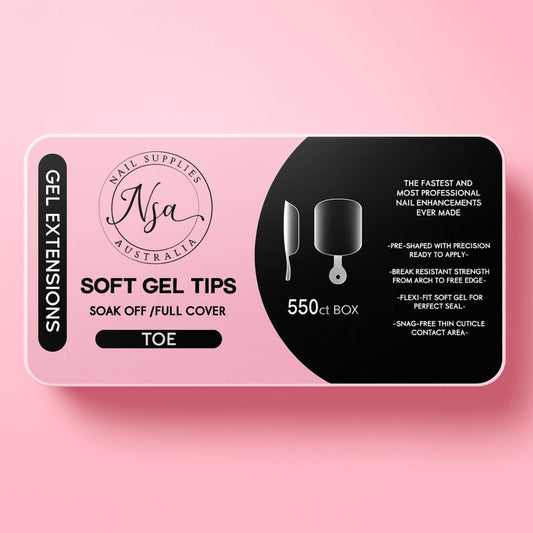 Soft Gel Toenail Tips by nail supplies Australia 
