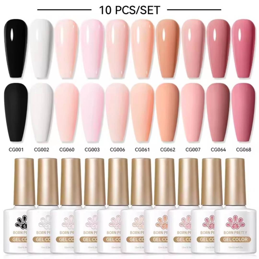 Born Pretty 10 Piece Gel Polish Set 