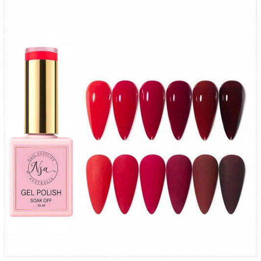 Red Gel Polish Set By Nail Supplies Australia