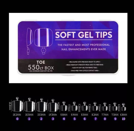 soft gel toenail tips 
