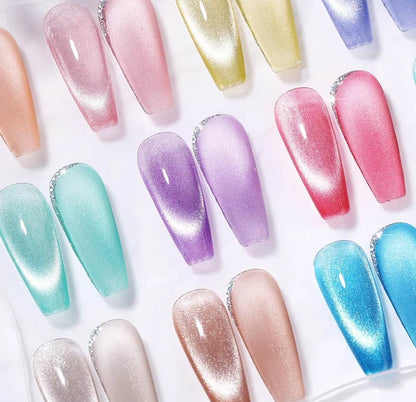 born pretty cat eye nails 